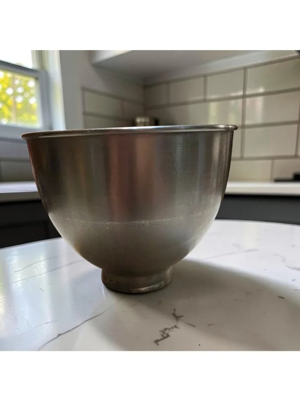 Vintage 1980s KitchenAid K45 Stainless Steel Mixing Bowl 4.5 Qt Korea NO HANDLE
